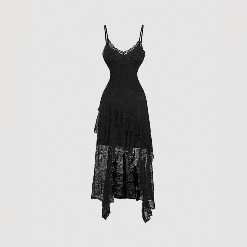 Elegant Black Lace Dress
